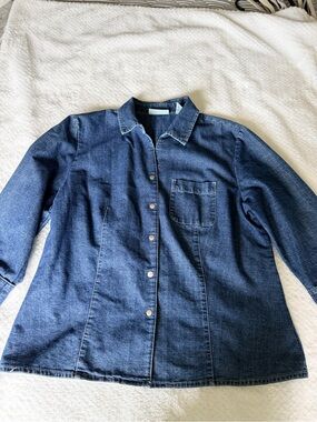 Marsh Landing Dark Blue Denim Shirt Jacket